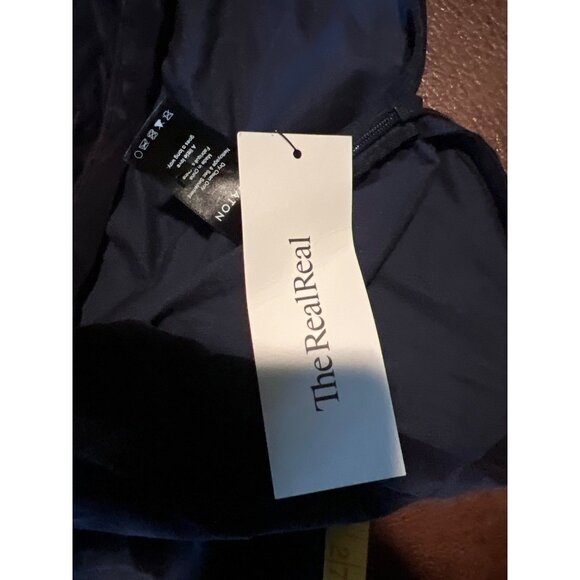 Aritzia Babaton Nigel Velvet Pants Navy High Waist Straight Leg Size 0 - Picture 5 of 10